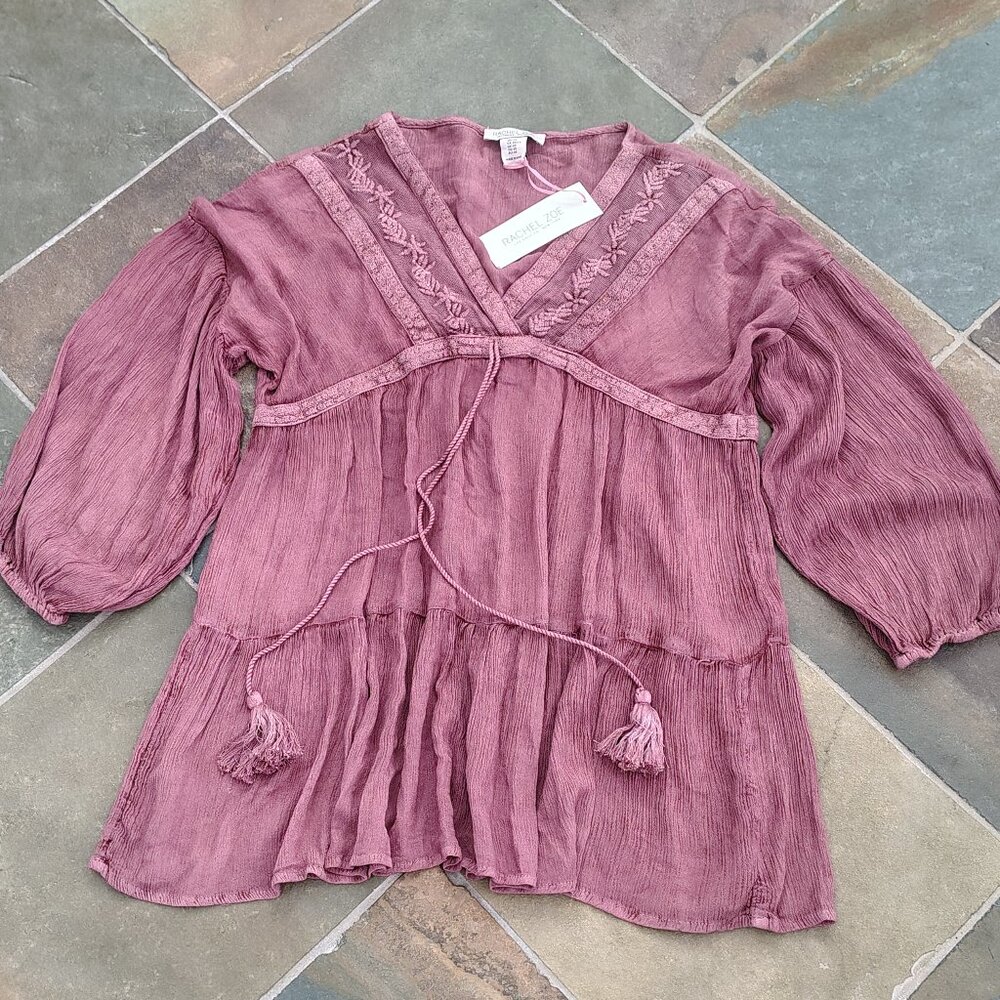 New Rachel Zoe Boho Bohemian Blouse